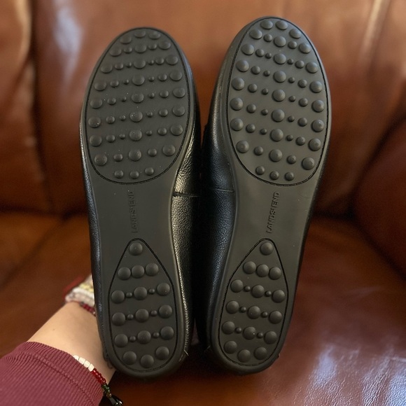 Lands’ End Black Leather Loafers - Picture 4 of 6